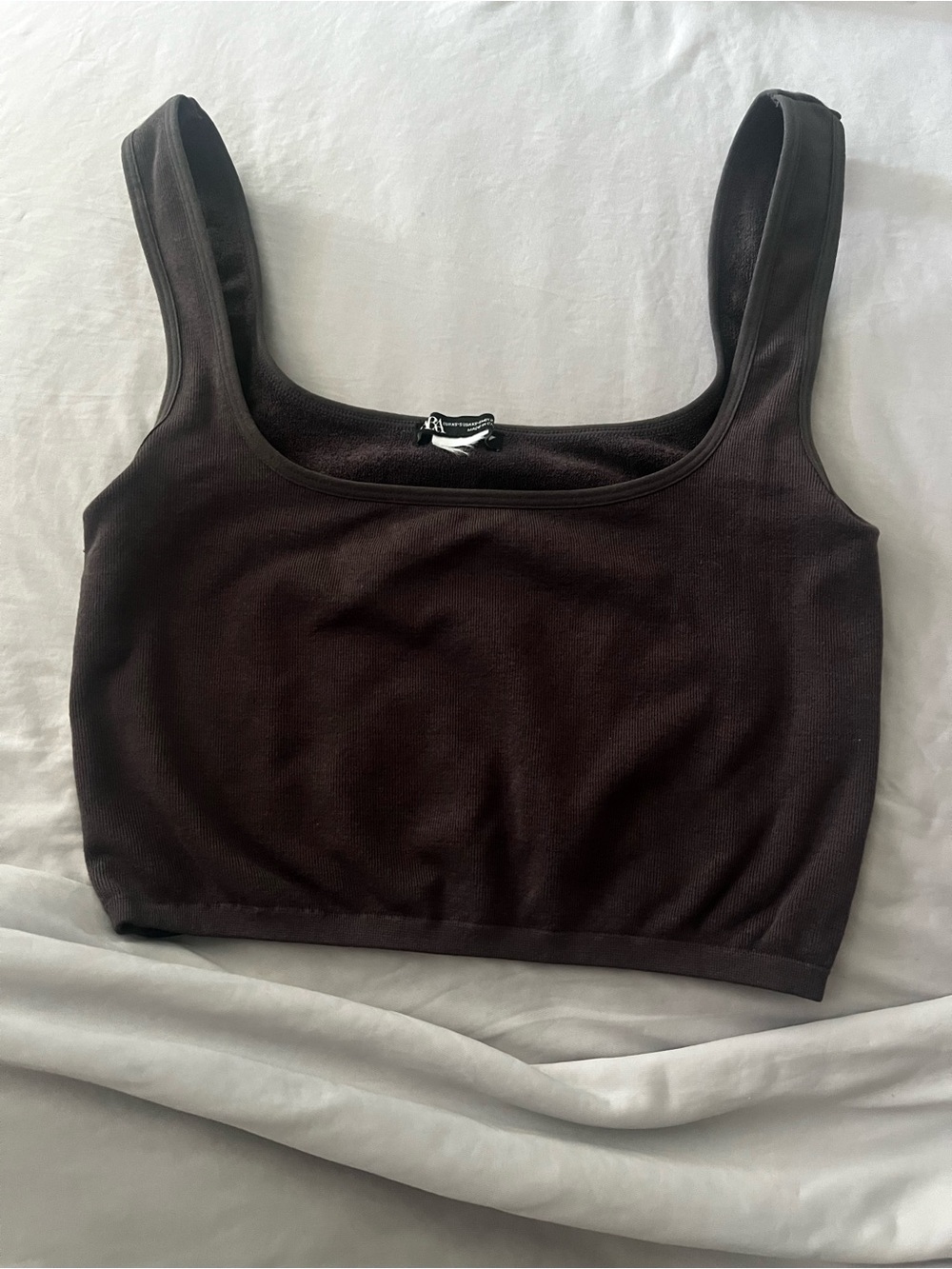 Zara Black Cropped Tank Top